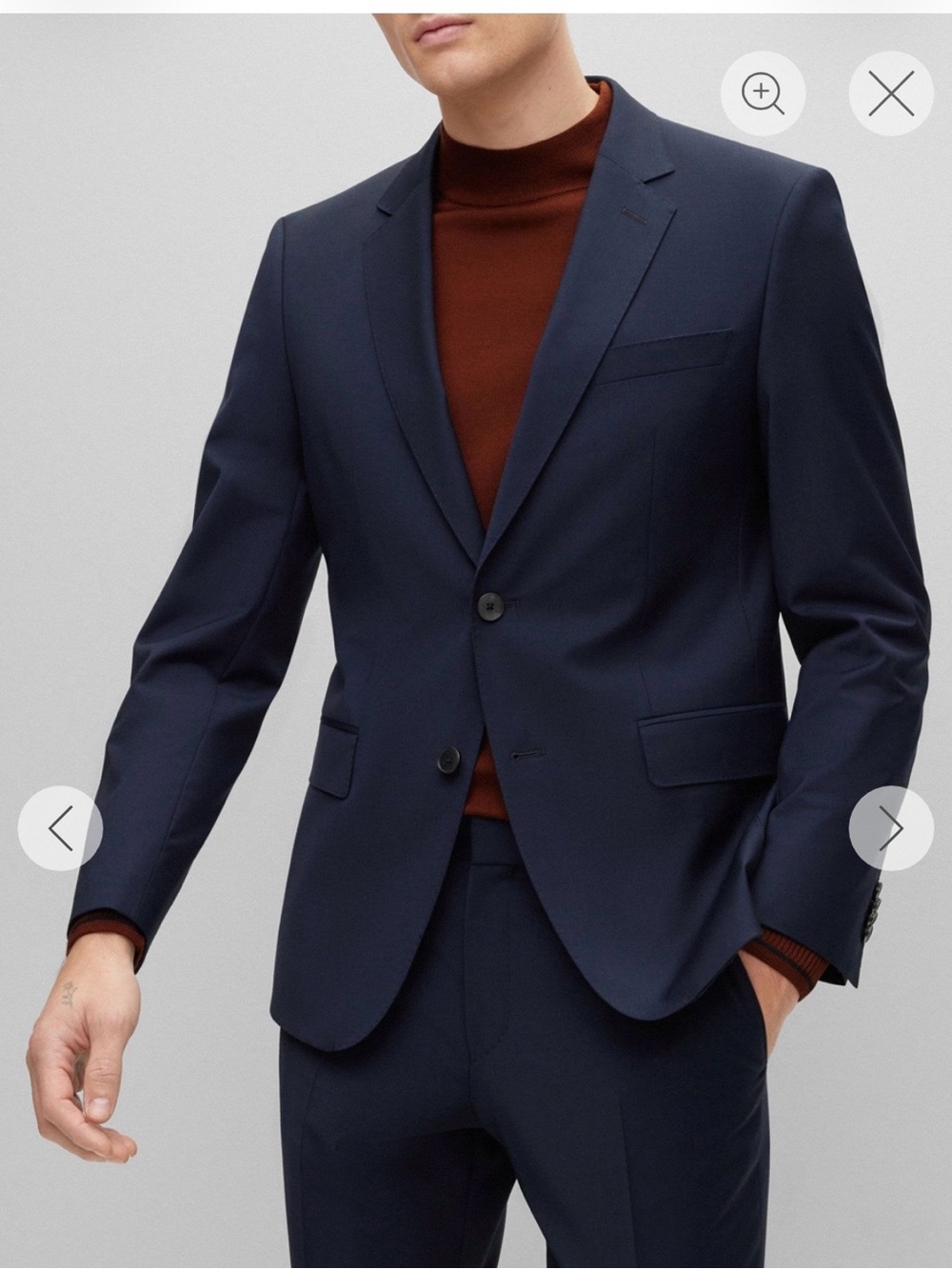 BOSS Two piece Boss suit slim fit size 46